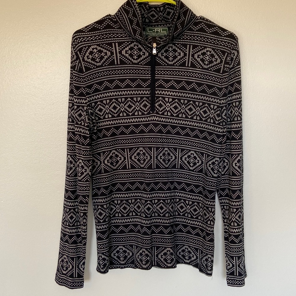 Ralph Lauren Active Long Sleeve Black Size Large - Picture 3 of 13